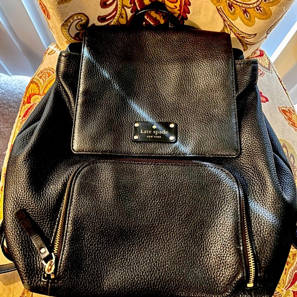 Kate Spade Medium-sized Leather Backpack, Black main image 7